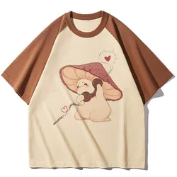 Mushroom t shirt women harajuku Tee female anime harajuku graphic clothes