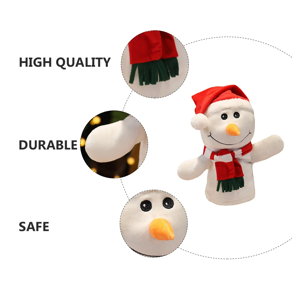 Santa หุ่นมือ Finger Claus การ์ตูนคริสต์มาสเด็ก Mini Cotton Deerlet เด็ก Plush Lovely