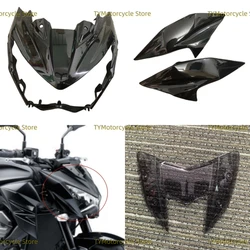 Carenado de inyección para motocicleta, cubierta de soporte de faro superior, color negro brillante, compatible con Kawasaki Z800 Z 800, 2013, 2014, 2015, 2016