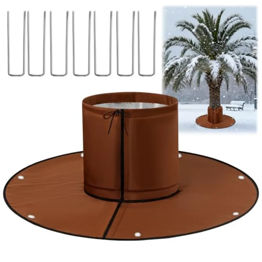 Palm Tree Root Protector, Winter Protection for Palm Trees Root, Tree Root Freeze Protectors with Ground Nails, Winter Tree Roo