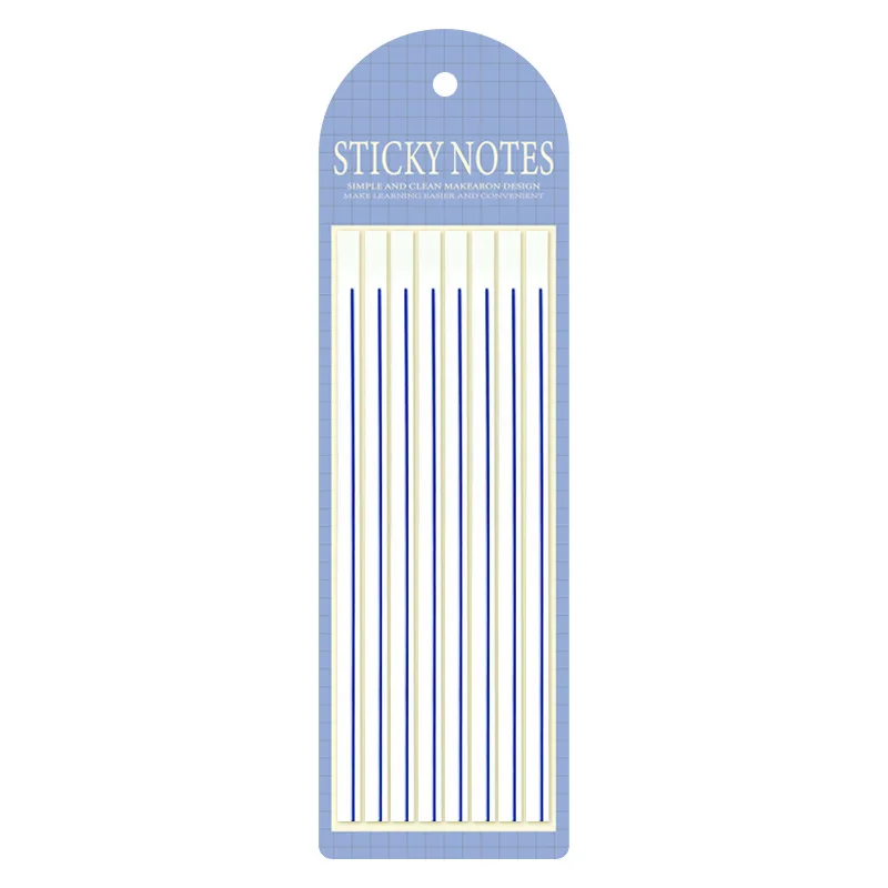 160Pcs Transparent Thin Strip Underlined PET Index Sticker Bookmark Index Tab Notebook Reading Highlight Stickers Sticky Notes