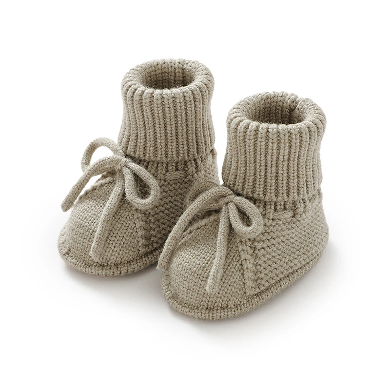 Atmungsaktive rutsch feste Säuglings jungen Mädchen erste Wanderschuhe lässig solide gestrickt Neugeborenen Unisex Boden Pre walker Kleinkind leicht