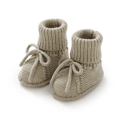 Nefes kaymaz bebek erkek kız ilk yürüteç ayakkabı rahat katı örme yenidoğan Unisex kat Prewalker yürüyor hafif