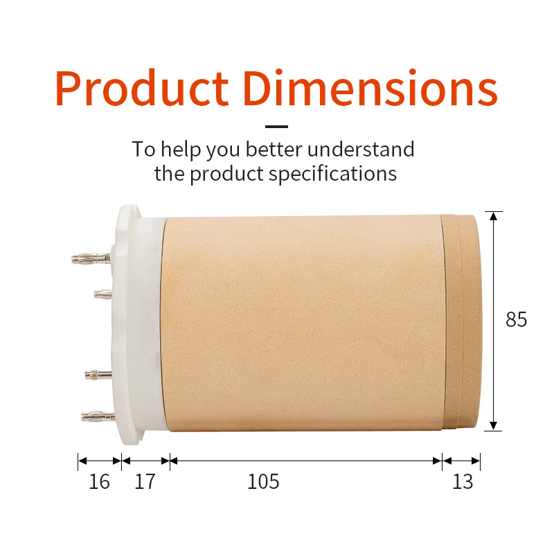 Hot Tools Replacement Parts Ceramic Heating Element 143.504 3*400V 16KW Tubular Heating Elements 3 Phase Heating Element