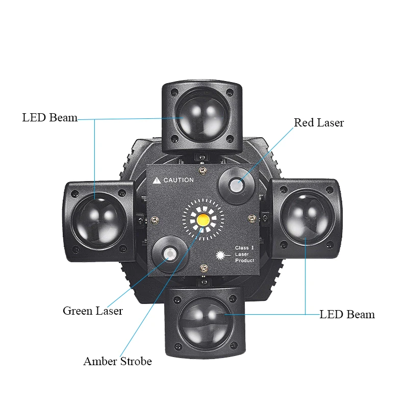 Remote Control LED Beam Moving Head Light DMX Red&Green Laser Amber Flash Effect Lighting DJ Disco Nightclub Party  Stage Lights