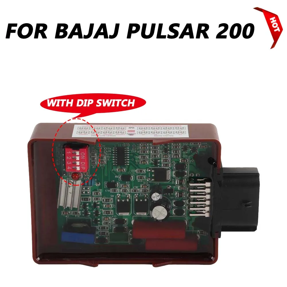 For BAJAJ Rouser 200 RS200 JL351200 NS 200 Cdi Racing NS 200 Pulsar NS200 Motorcycle 12 Pin AC CDI Box Adjustable Igniter System