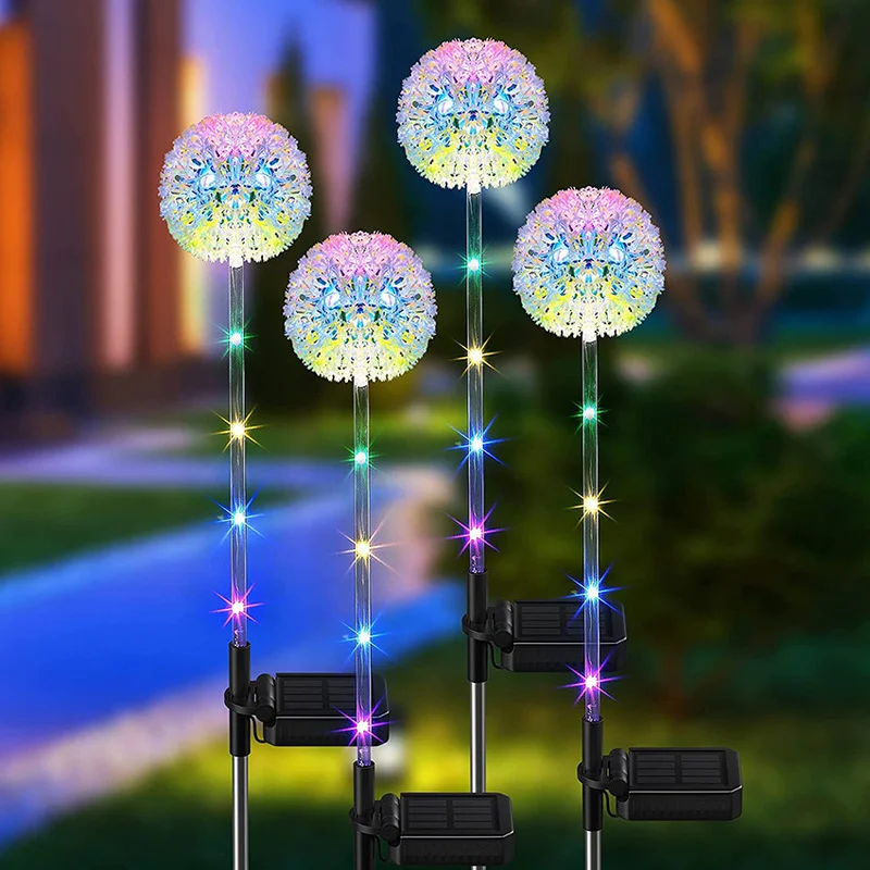 

Solar Light Dandelion Flower Solar Led Light Outdoor Garden Lawn Lamps for Garden Street Lawn Stakes Yard Art Decoration