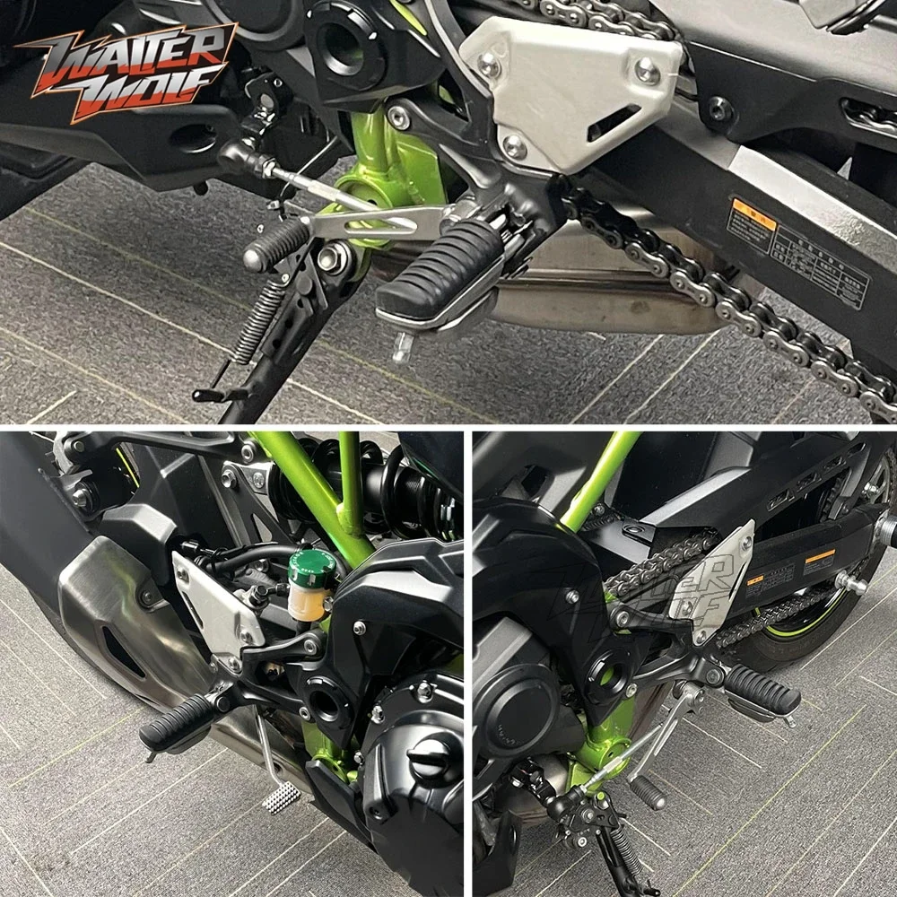 Z900 er6n frente apoio para os pés capa de borracha para kawasaki z750 z1000 versys ninja 250r 400 650 zx6r zx9r zx12r gpz motocicleta pé pegs