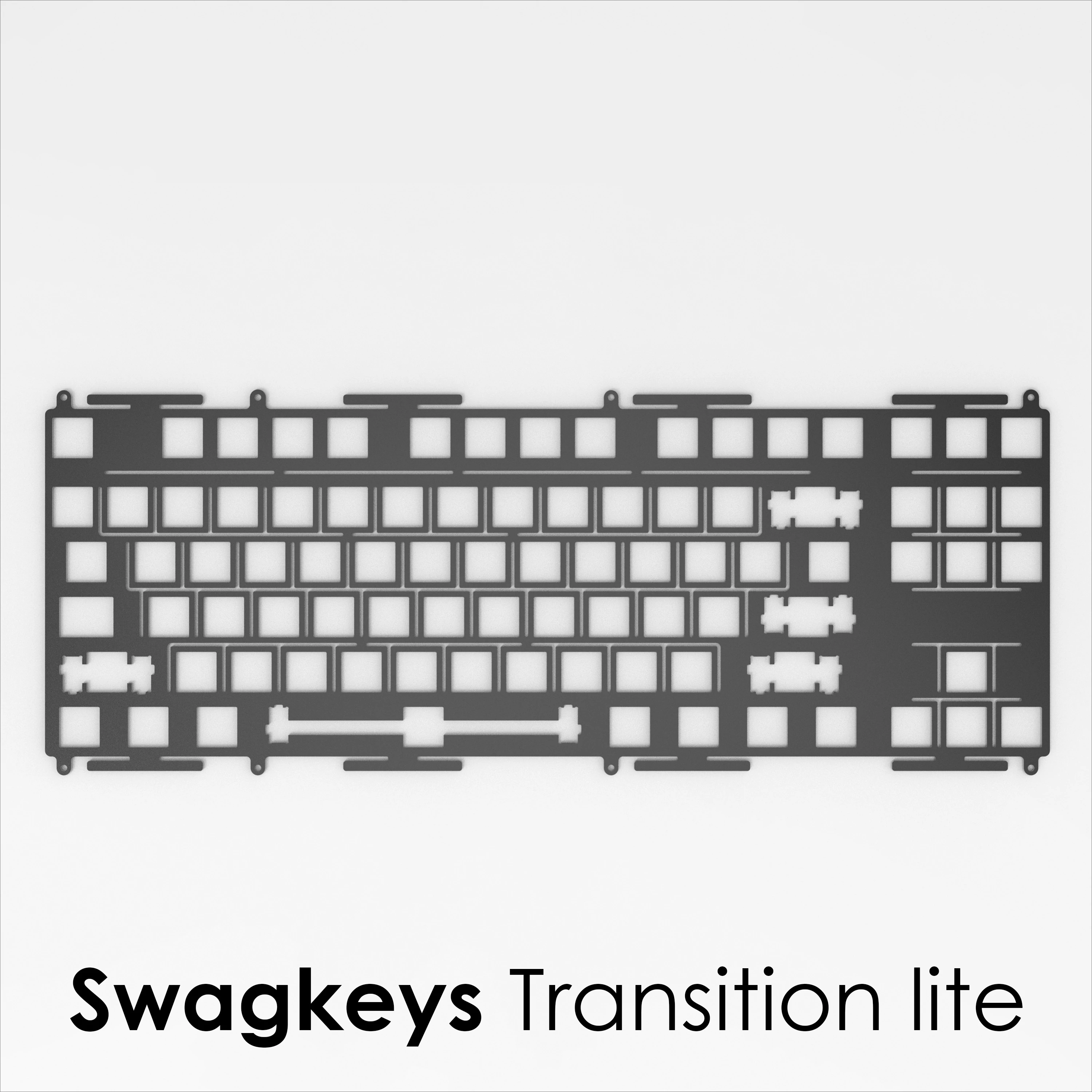 Swagkeys Transition Lite Customized Keyboard Plate PP PC FR4 Aluminum Locating Plate Pcb Mechanical Keyboard Gaming Accessories