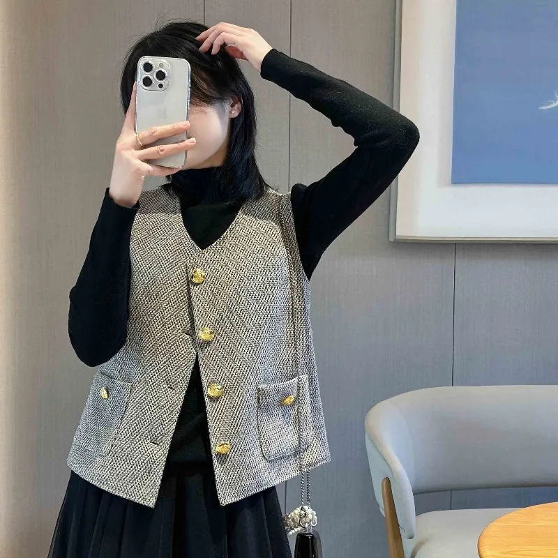 Gilet blazer di lusso in stile francese Cappotto unisex slim fit con orlo asimmetrico Tessuto misto lana di alta qualità ideale