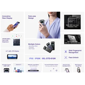 WORLD DOOGEE SMINI Premiere Phone Rugged 4.5 ”Screen QHD 8GB + 256GB Innovative Rear Display 3000MAH 18W Quick Charging Phone 10 Main Mini Cell Phone Sales - №3