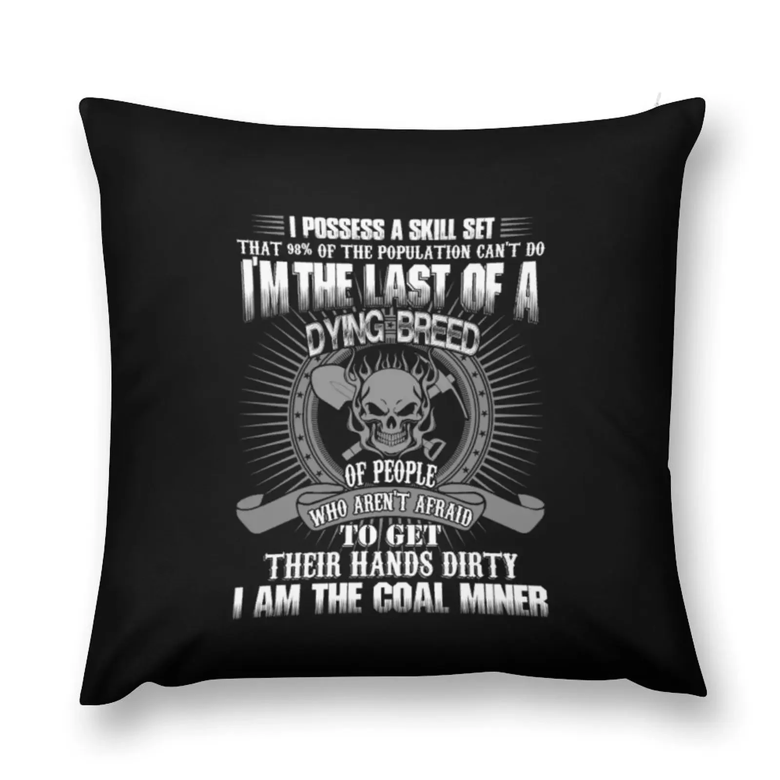 

Coal Miner Throw Pillow Christmas Throw Pillows Covers Room decorating items christmas cushions covers pillow