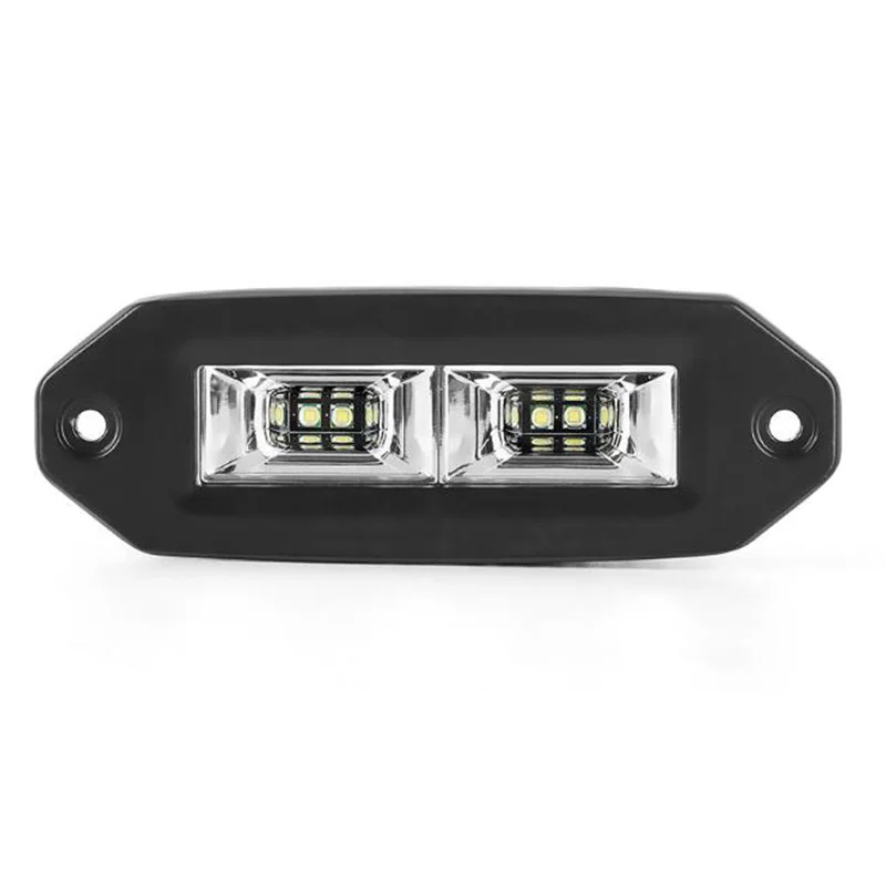 40W Car Flush Mount LED Pods Flood Work Light Bar Auto Led Driving Reversing Lamp 6000K Waterproof For Offroad Backup pickup Car