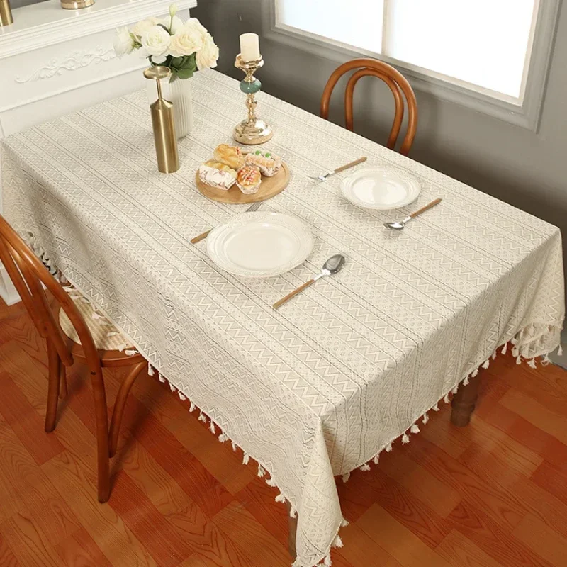 Woven Hollow Tablecloth Lace Pendant Retro Pastoral Crochet Cover Towel MJ01-D