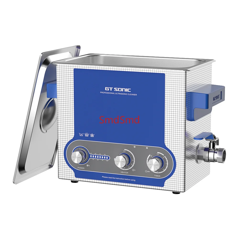 Ultrasonic Cleaner 6L Knob Digital Control Panel 150W Heating Timer Degaser Ultrasonic Washing Bath For PCB Metal Parts