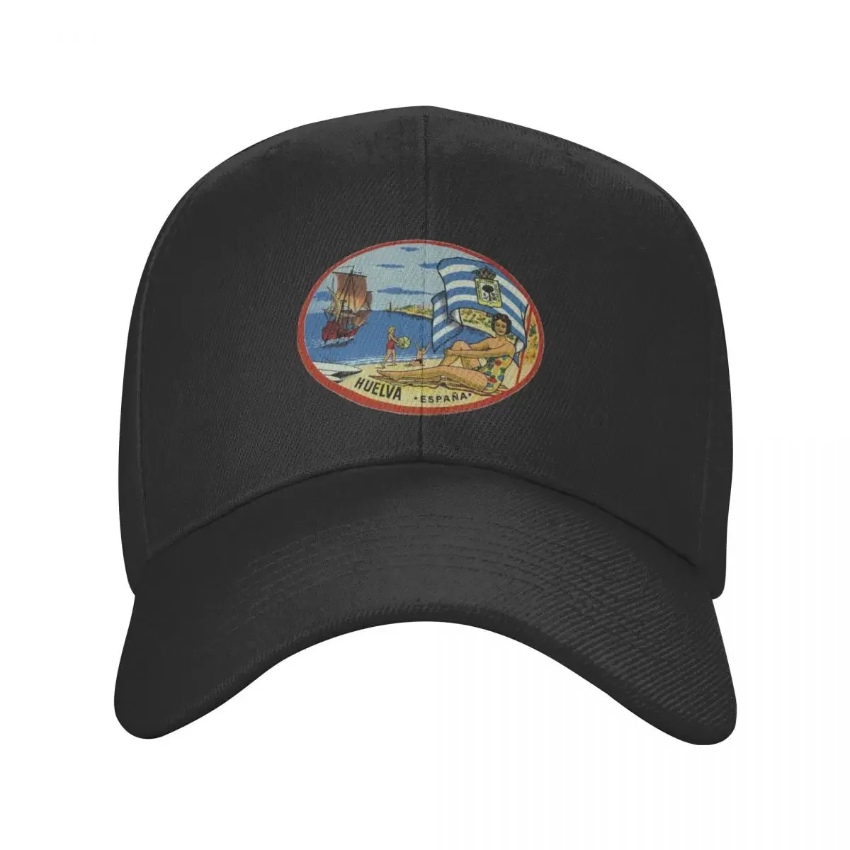 Huelva Huelva Sticker Huelva Spain Vintage Andalusia Espa?a Baseball Cap Beach hard hat Ball Cap Caps Women Men's