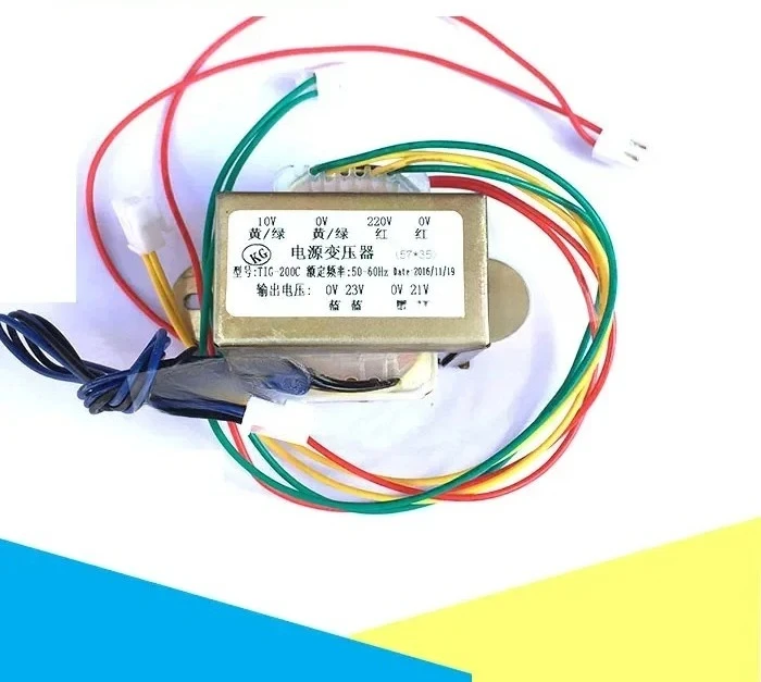 Máquina de soldadura por arco de argón TIG200, transformador de potencia, entrada de 220V, salida, transformador de control de 10V/21V/23V