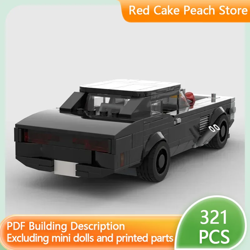 

Городской спортивный автомобиль, модель MOC, строительные кирпичи, скоростной чемпион, 1967, модульная технология, детские игрушки, костюм, праздничные подарки, сборка