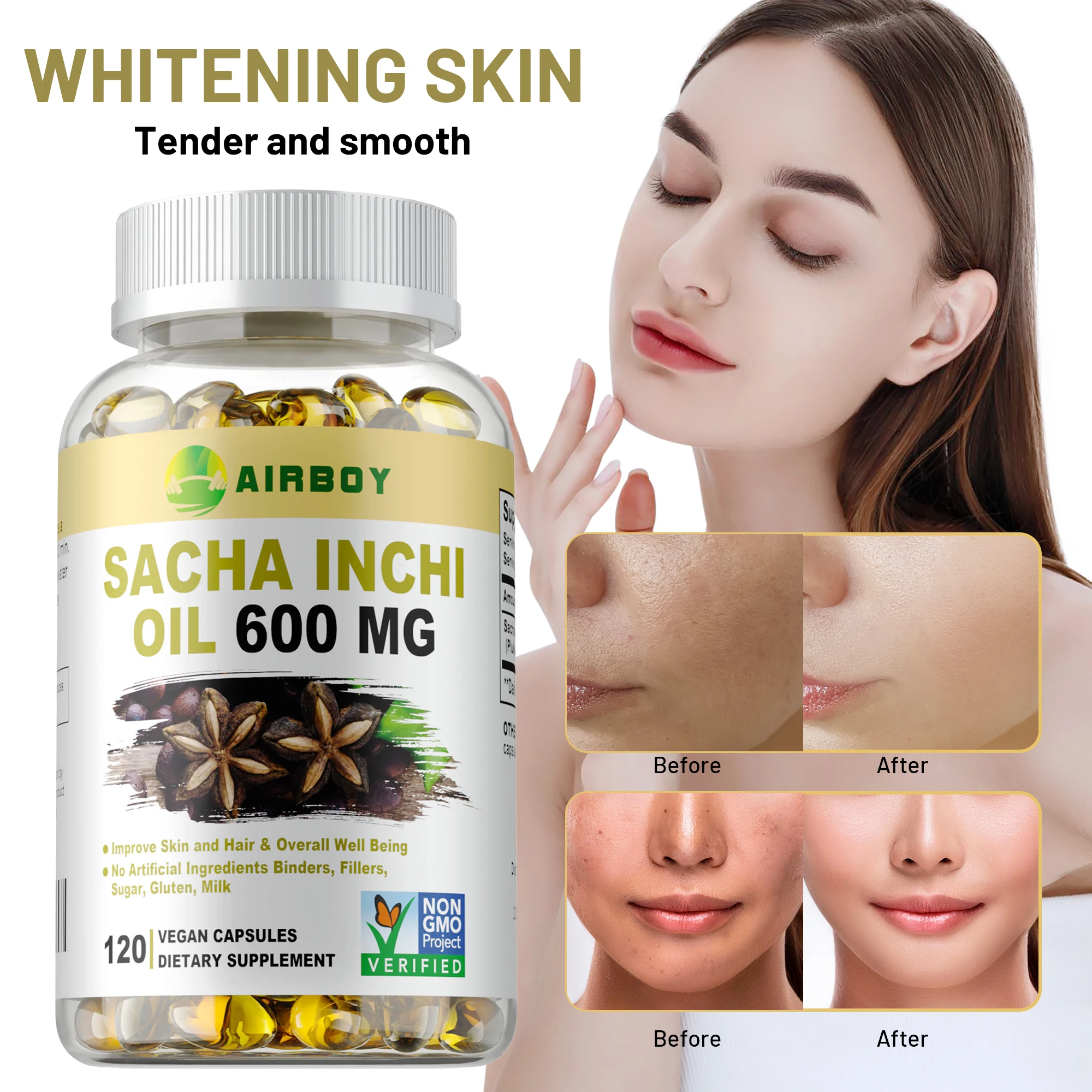 

Масло Sacha Inchi 600 мг - антиоксидантное, поддерживает уровень холестерина, способствует сердце, мозгу, здоровья глаз, повышает иммунитет