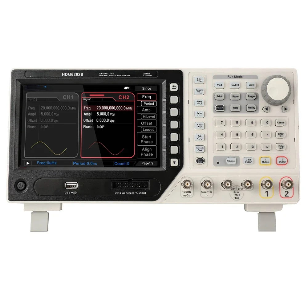 HDG6000B Series 2 Channels Arbitrary Waveform Generator Pulse Generator Function Generator HDG6202B HDG6162B