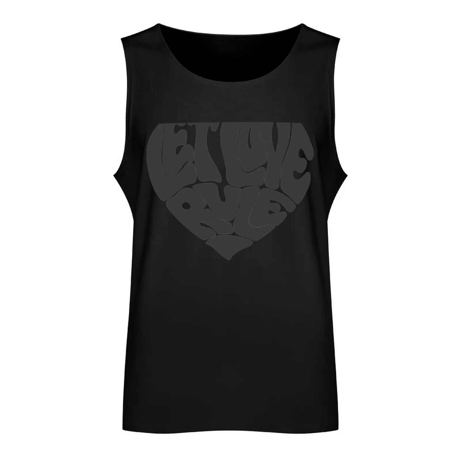 Let Love Rule - Grey Tank Top T-shirts men Men's gym Men's summer vest