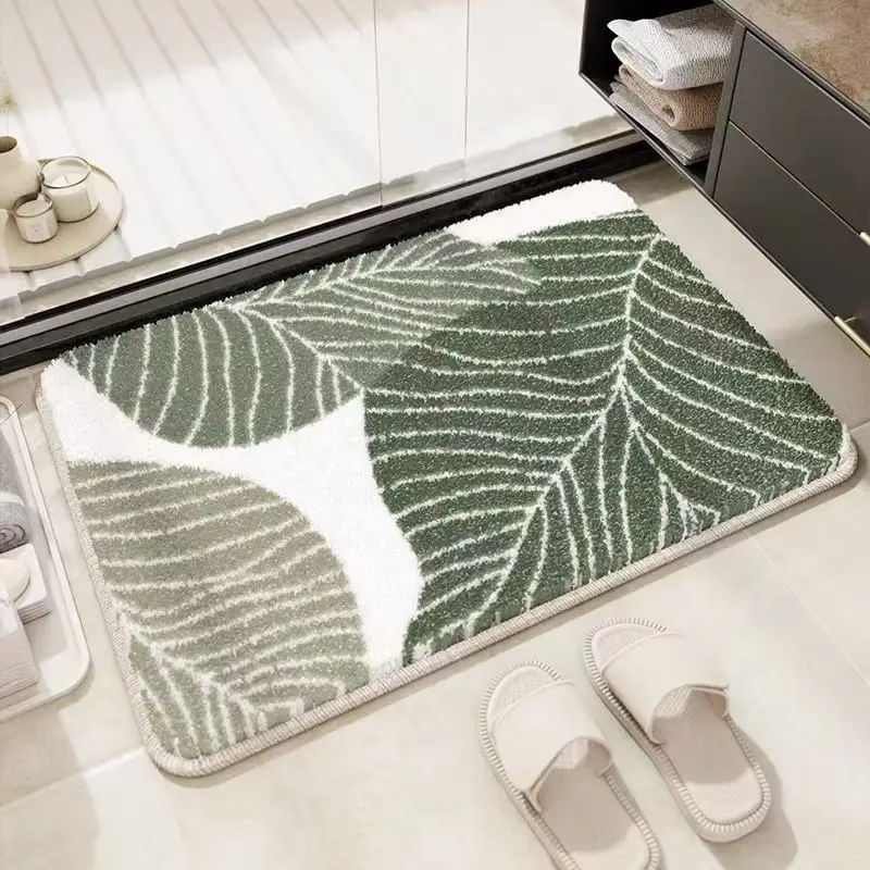 Imitation cashmere bathroom floor mat toilet toilet toilet door  absorbent foot mat household quick-drying carpet