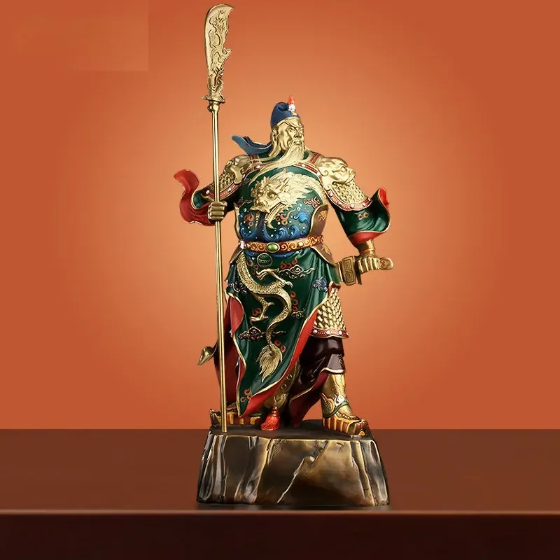 

Loyalty to the World Pure Copper God of War and Wealth Gong Ornaments Yu Lord Guan the Second Guan Gong Buddha Statue