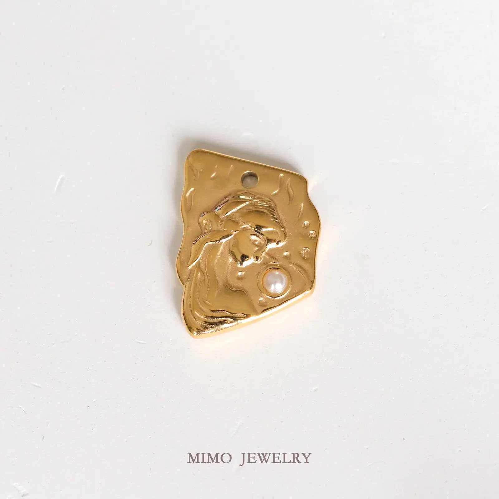 

1 шт. позолоченный кулон-подвеска из титановой стали с портретом для изготовления ювелирных изделий, аксессуары для браслетов своими руками