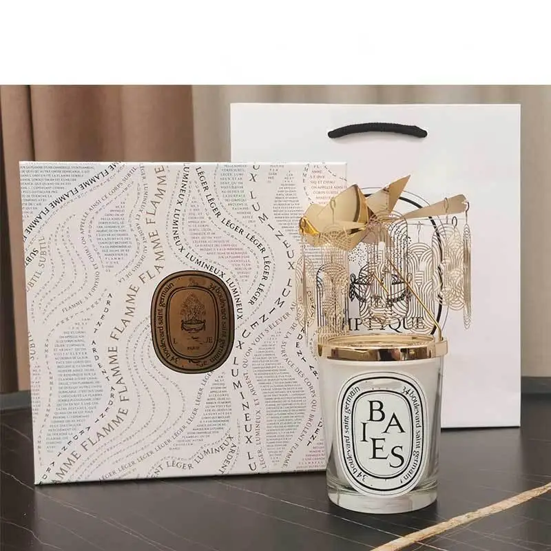 

Dipty Christmas queing Romantic Candles Scented Fragrance Carousel Scented Candle French Perfume Aroma Home Decor Luxury Gift