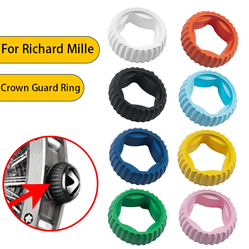 

Fluorine FKM Rubber Ring Watch Crown For RM Richard Mille RM007/037/071/074 RM030/005/010/023 Crown Guard Ring Protector Parts