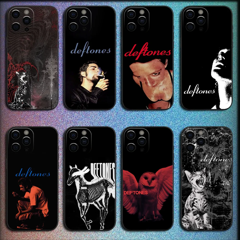 

Band D-Deftones Phone Case For iPhone 16,15,14,13,12,11,Pro,X,XS,Max,XR,Plus,Mini Soft Black Cover