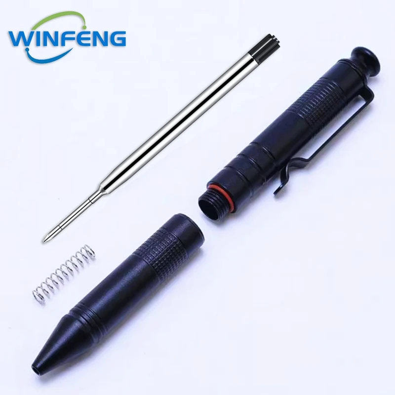 High Quality Metal Signature Pen Self-Defense Tactical Ballpoint Pen Anti-skid Writing Tools Office Supplies Holiday Gift