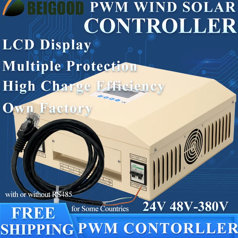 

PWM Charge Controller 24V-380V Solar & Wind Hybrid System Home Use Auto Regulator For Wind Turbine Home Appliance