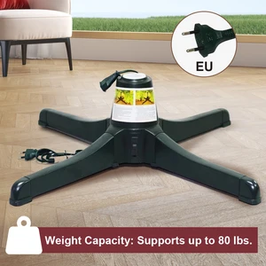 حامل بلاستيكي دوار لشجرة عيد الميلاد ، شجرة دوارة قابلة للتعديل ، حامل شجرة اصطناعية ، يصل إلى 7.5 قدم أفضل 10 مبيعات لشجرة عيد الميلاد الأساسية الدوارة - No10