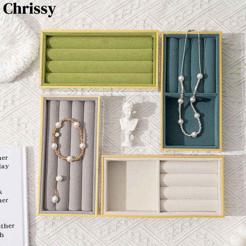 

New Acrylic Jewelry Tray & Storage Box - Display Case for Earrings, Rings, Studs & Bracelets