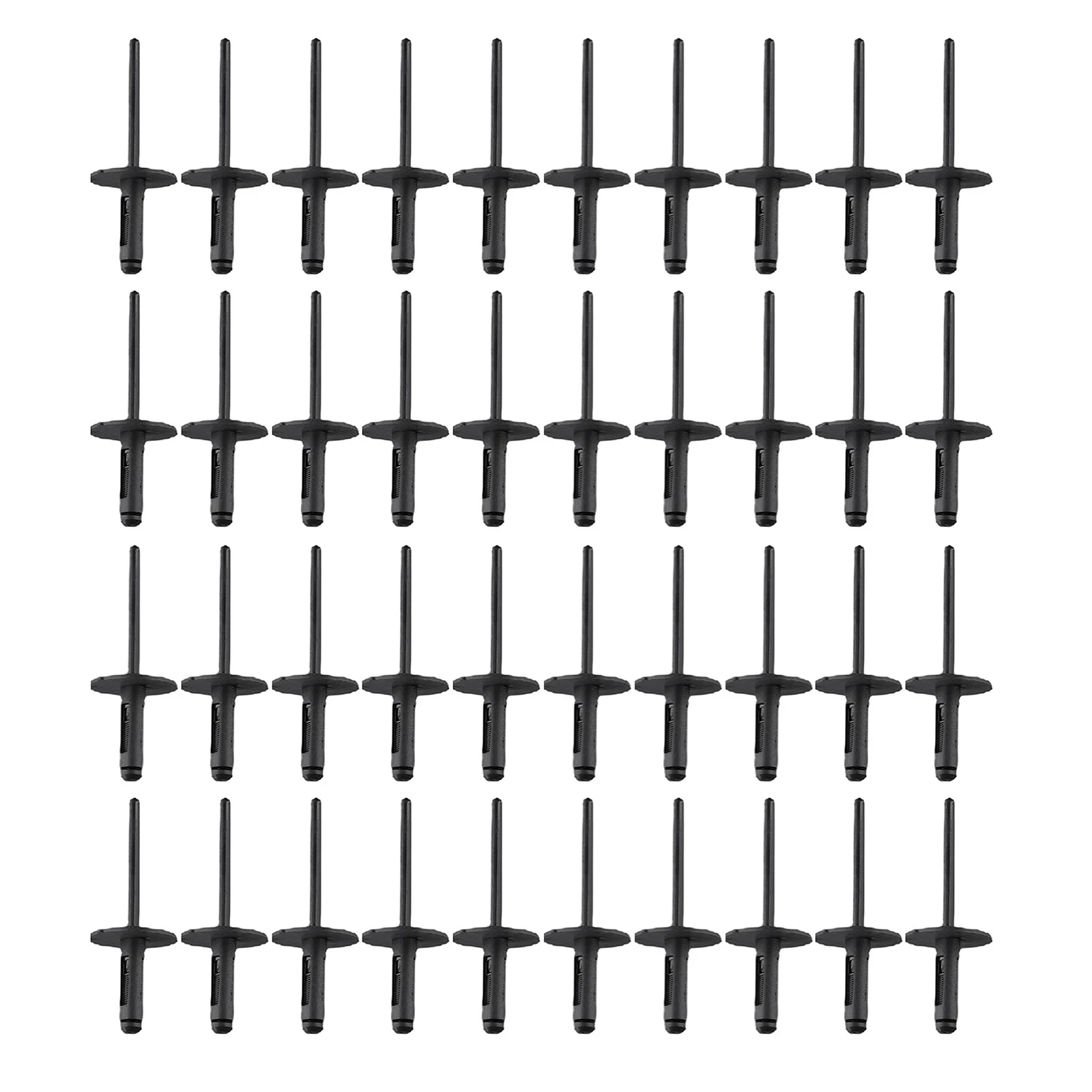 40x Panel Push pin Plastic Clip Black Bumper Car Rivets Assortment Door Sill Tool 51717002953 51777171004 Retainer