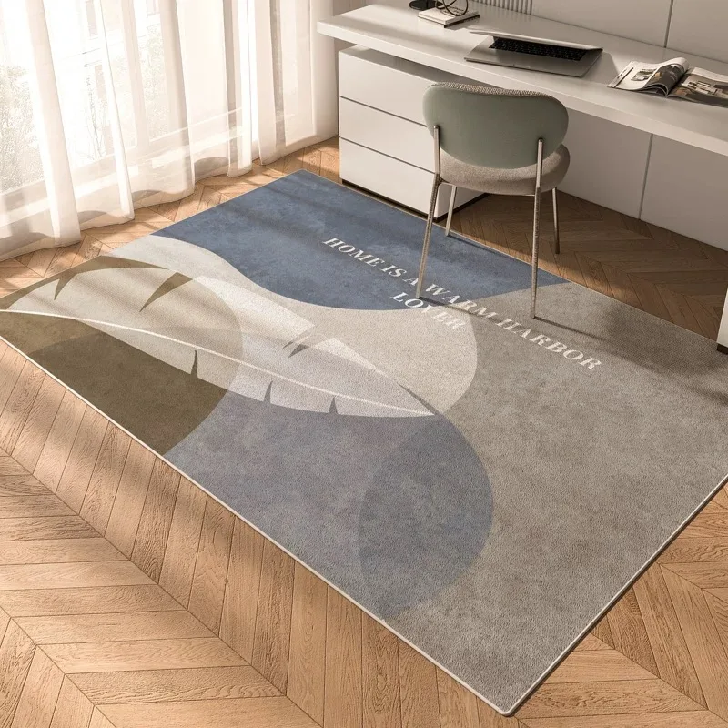 

VIKAMA crystal velvet living room decorative carpet swivel chair special carpet anti-fouling anti-slip foot mat bedroom bedside