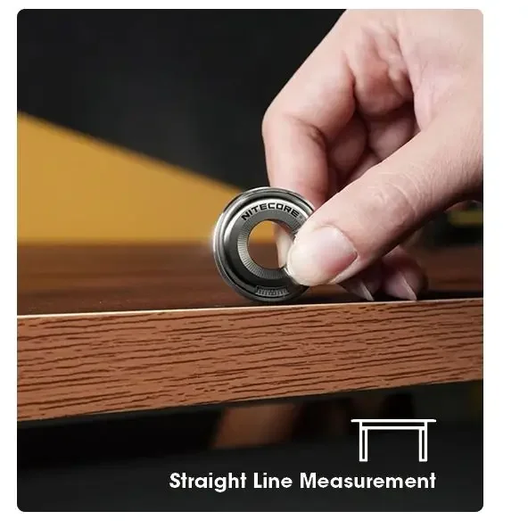 Nitecore هالو 10 منحنى قياس حلقة سبائك التيتانيوم 10 سنتيمتر منحنى أداة القياس EDC تململ لعبة قلادة حلية