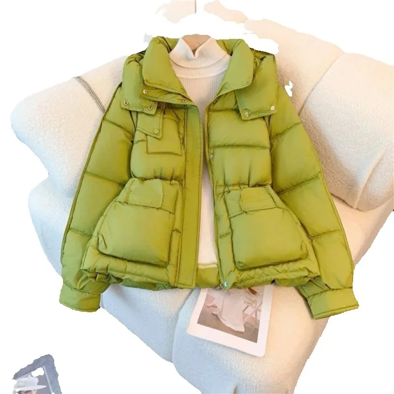 

New Fashionable Warm Unique Cotton-padded Jacket Petite People Short and Stylish Korean Winte High-end Down Cotton-padded Jacket