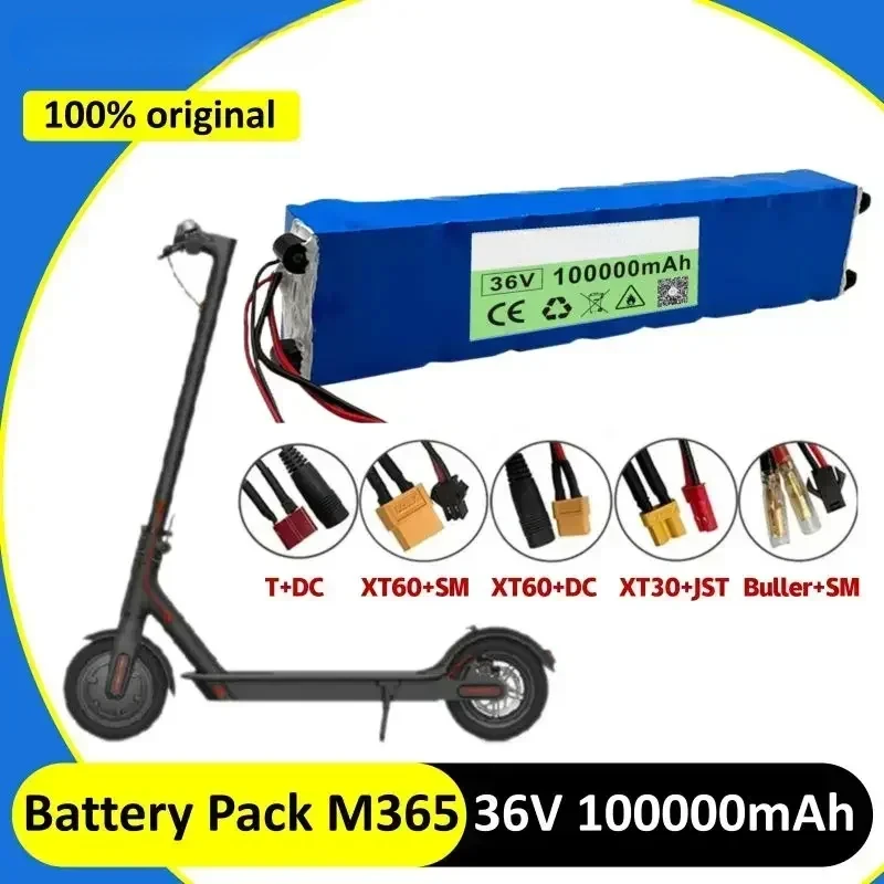 10S3P 36V 100000mAh 36v Electric Scooter Battery Pack 18650 Lithium M365 Electric Scooter 36v Battery Scooter