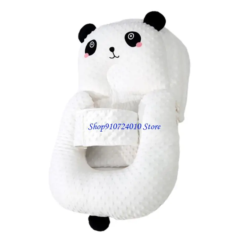 77HD وسادة تغذية الطفل قابلة للتعديل بتصميم مضاد للاختناق مع غطاء قابل للإزالة مصنوع من القطن ثلاثي الأبعاد لتوفير الراحة