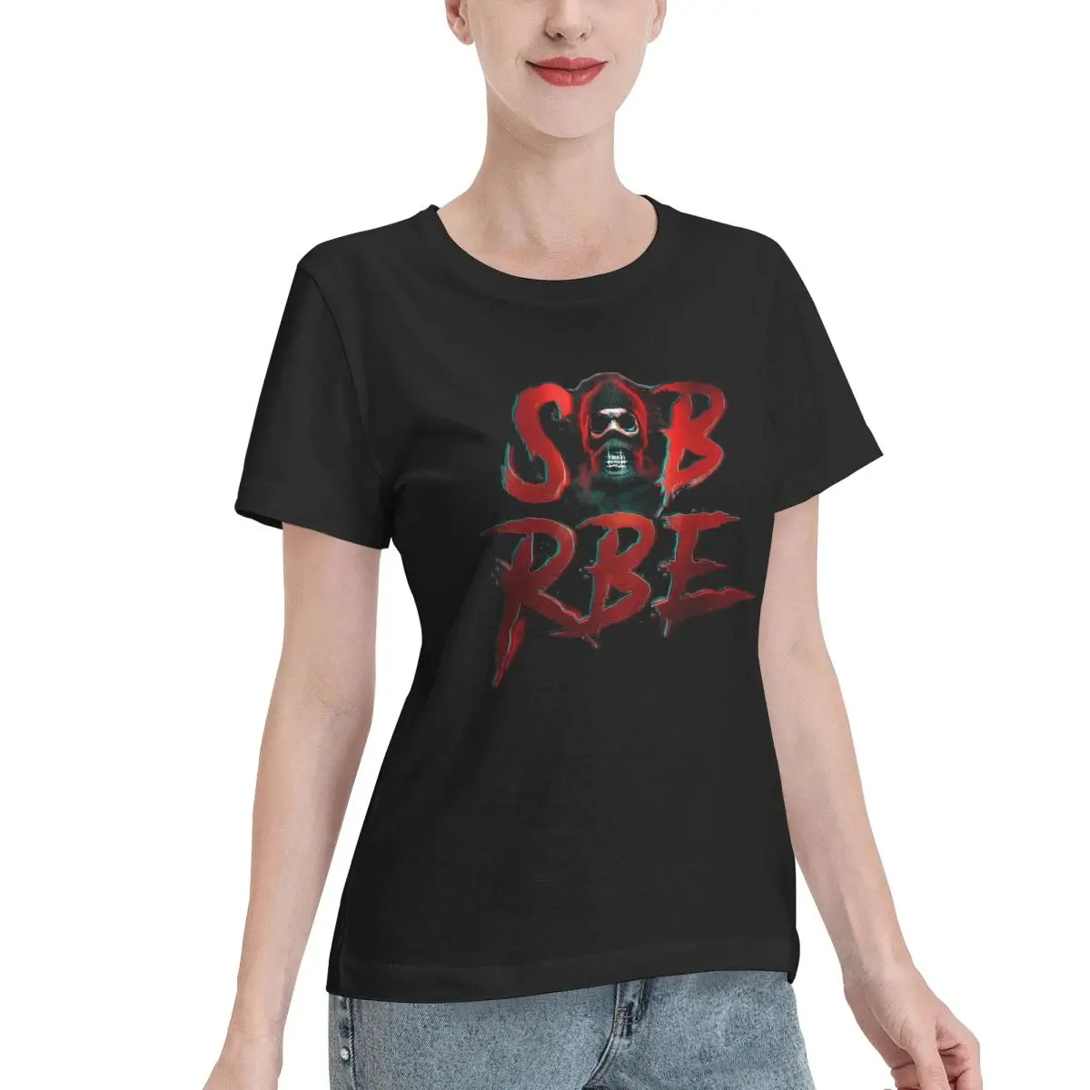 Autumn Inner Convenient SOB X RBE Merch Gangin Women's T-shirt Basic Undergarment Cotton Top