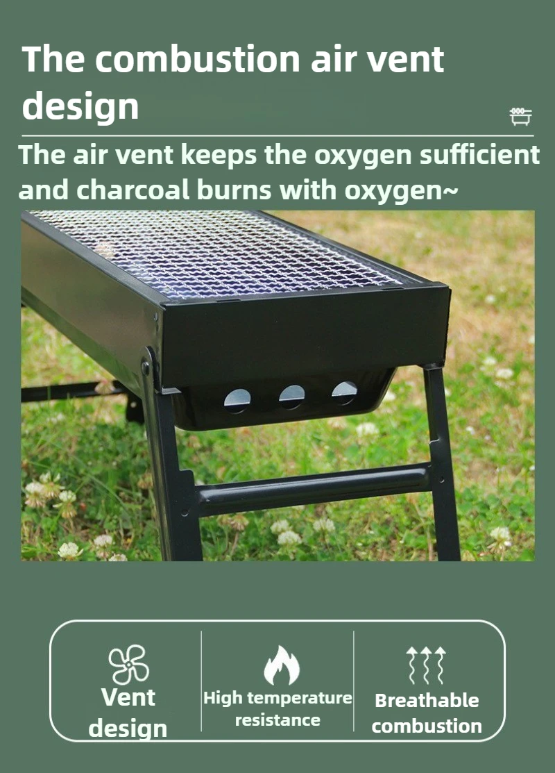 다기능 바베큐 그릴 야외 무연 접이식 그릴 작은 스토브 홈 가든 숯 휴대용 오븐 그릴