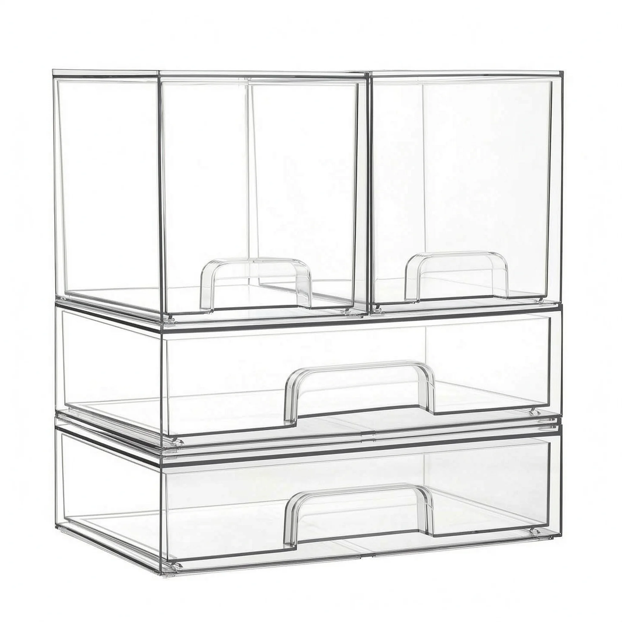 Hair Care Organizer Clear Acrylic Organizer Bins Stackable Drawers Items Tidy And Organized Stylish