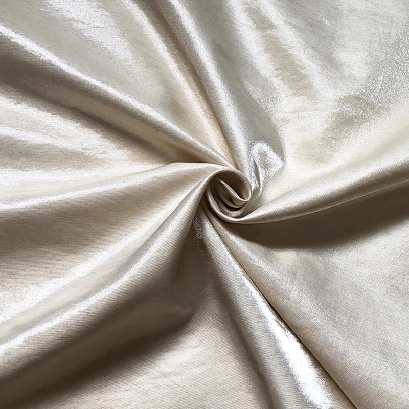 

Fabric Width 150cmx 50cm Glass Liner High Quality Magic Color Light Apricot-Colored Gloss Delicate Drape Liner Diy Fashion Dress