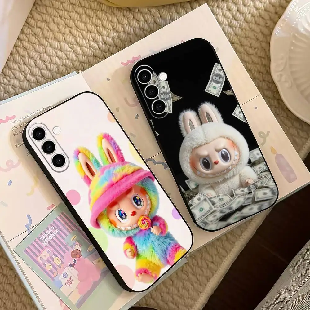 Lovely Labubu gift   Phone Case For Samsung Galaxy A73,A72,A71,A70,A53,A52,A51,Others Soft Black Cover