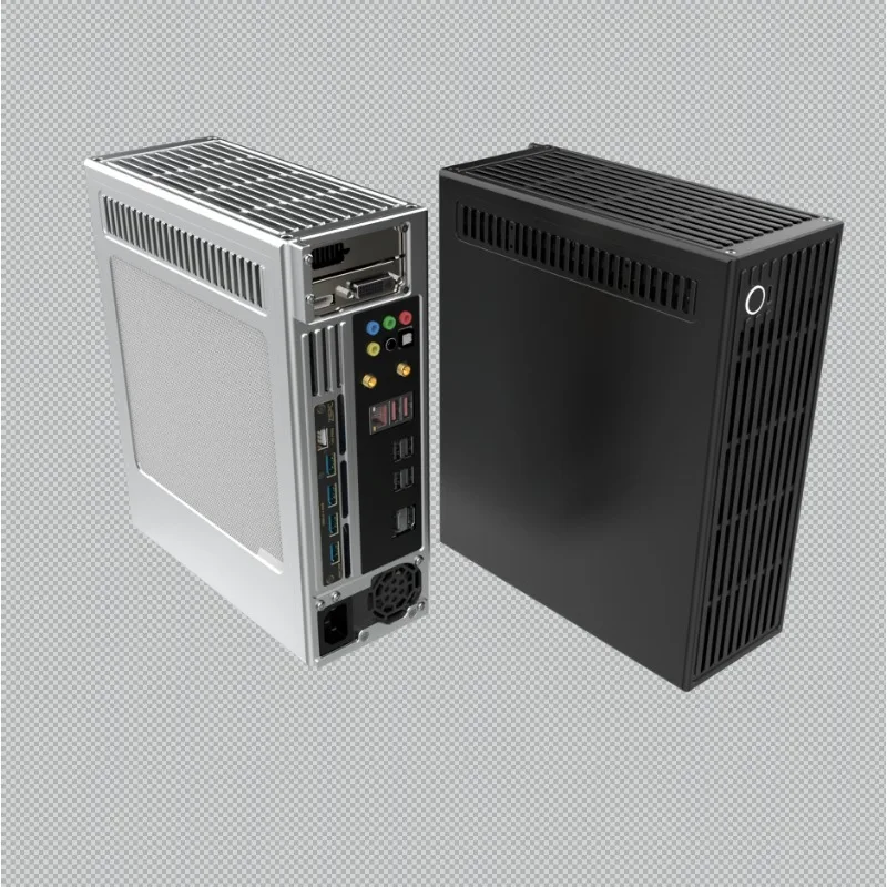 Looook Store 4.9L Full Aluminum ITX PC Case ZS-D2 V4 Small Form Factor Chassis Compatible with Low Profile Half-Height GPU
