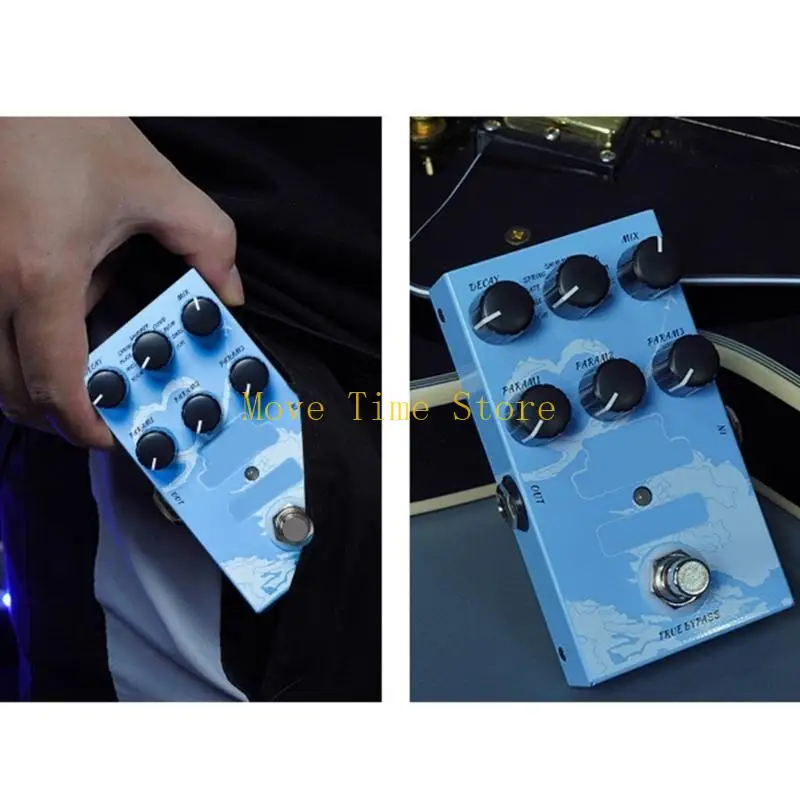 

92ME Electric Guitar Effect Pedal with 9-Mode Reverbs Selection Metal Shell Case