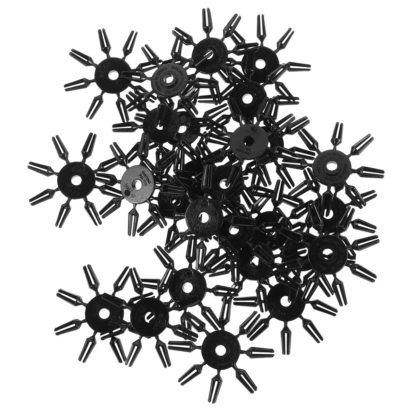 

50Pcs Dart Flight Protectors Black Professional Wing Fixation Tools Precision Flight Wing Protector Straightener for Competition