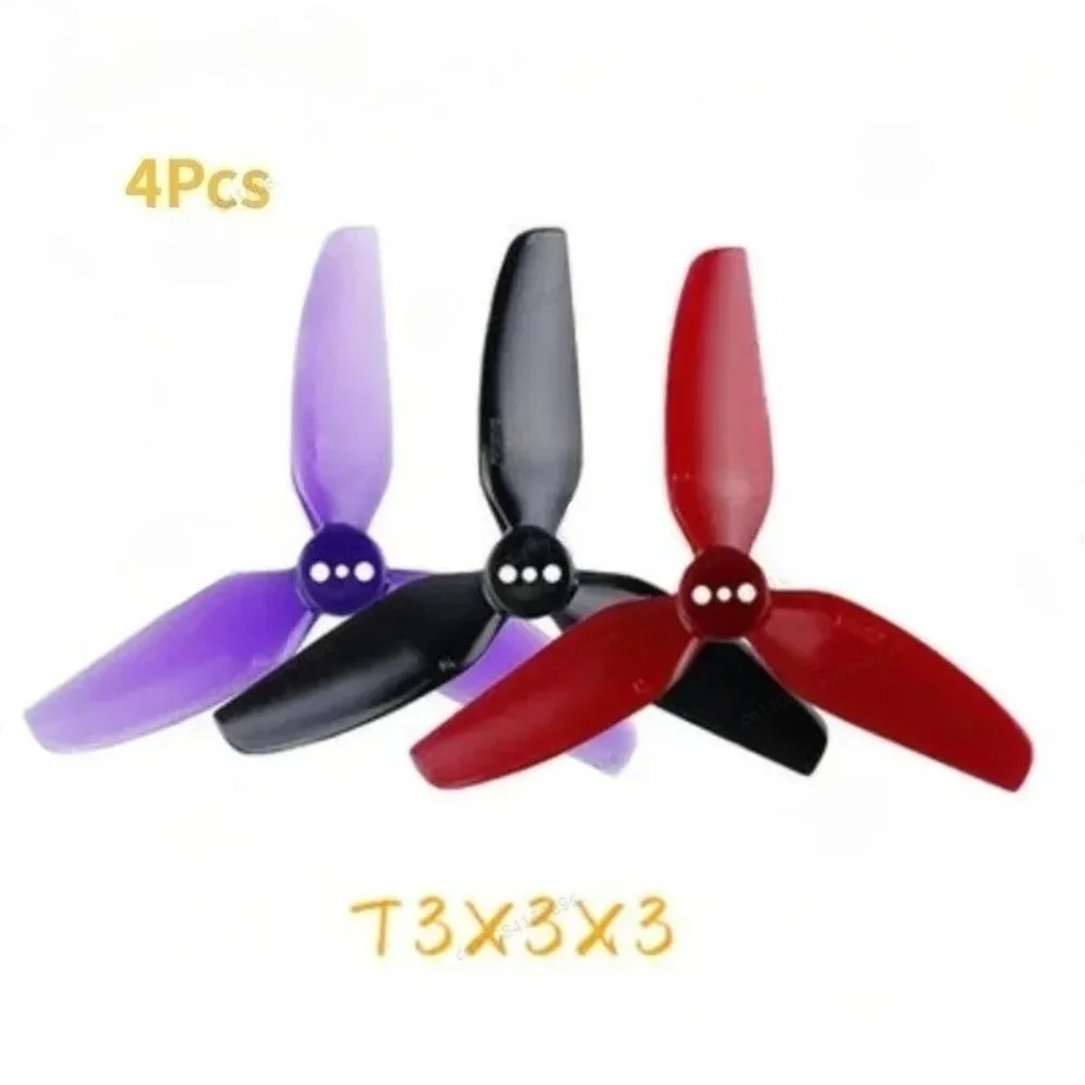4 unidas/2 pares  hélices HQ duraras T3X3X3  3 palas/tri-palas  3 pulgadas CW CCW  policarbonato para drones  carr